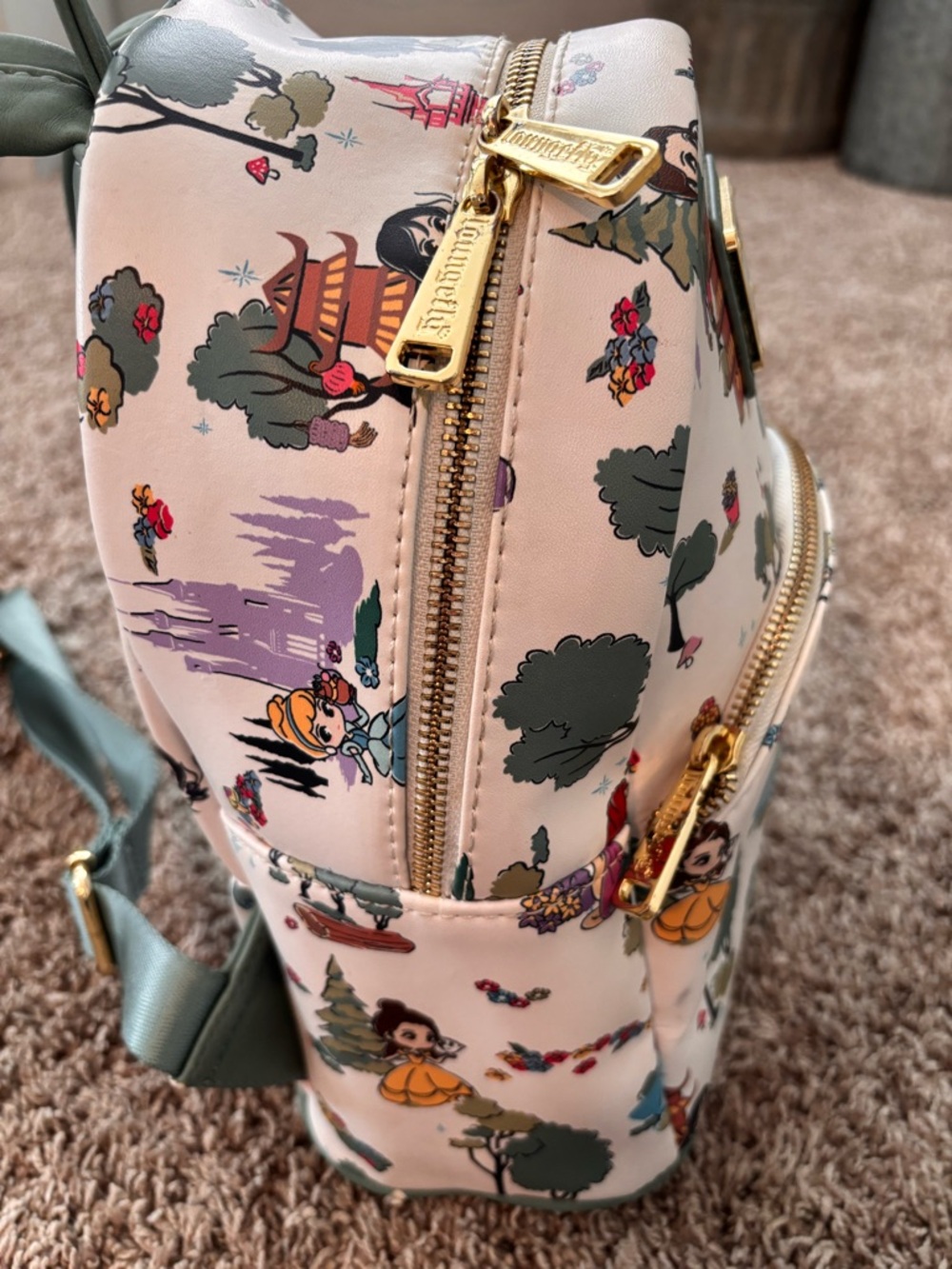 Disney x Loungefly Princess Mini Backpack – Fairytale Forest Print - Picture 2 of 12